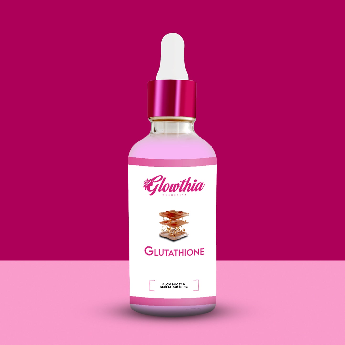 Glowthia Glutathione Face Serum – 30ml | Glow Boost & Skin Brightening with Niacinamide & Hyaluronic Acid