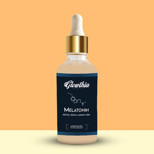 Glowthia Melatonin Night Serum – 30ml | Restful Nights, Radiant Skin | Hydrating & Anti-Aging with Niacinamide & Vitamin E